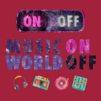 Music On World Off Basic T-shirt | Artistshot