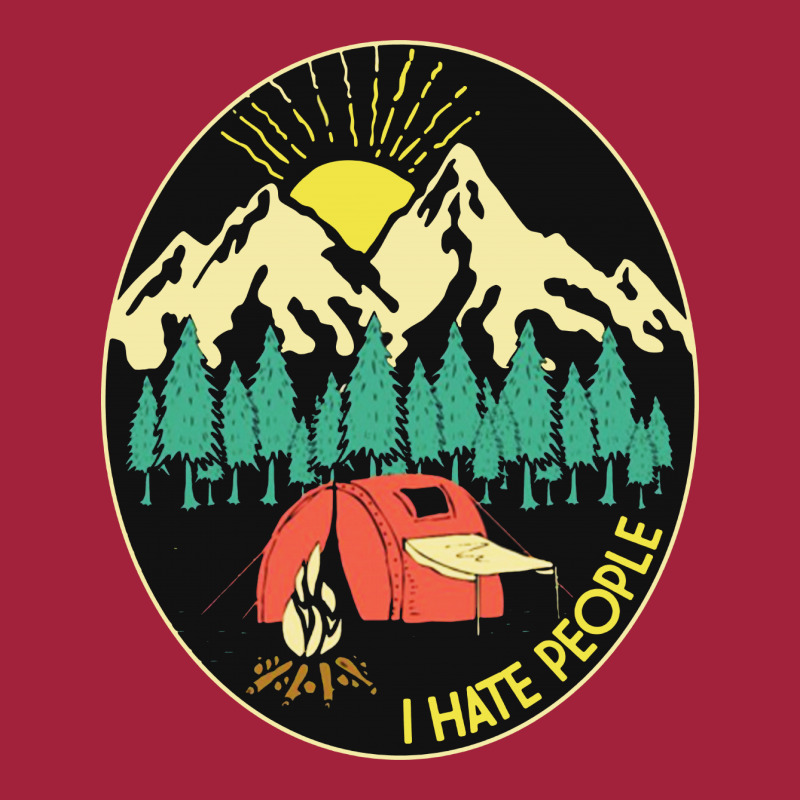 Love Camping I Hate People Basic T-shirt by Ande Ande Lumut | Artistshot