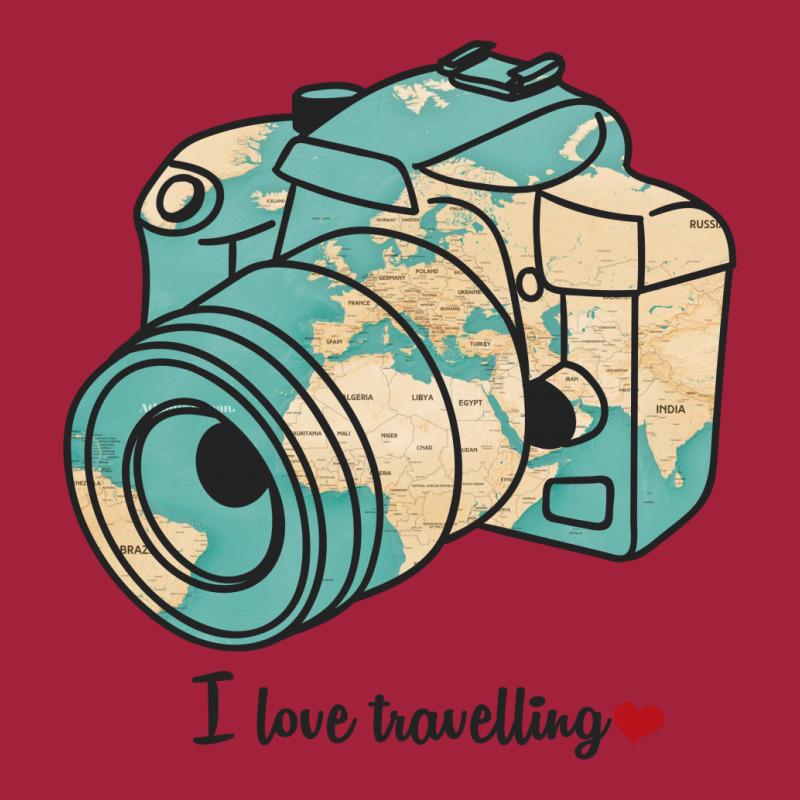 I Love Travelling For Light Basic T-shirt by autlu2024 | Artistshot