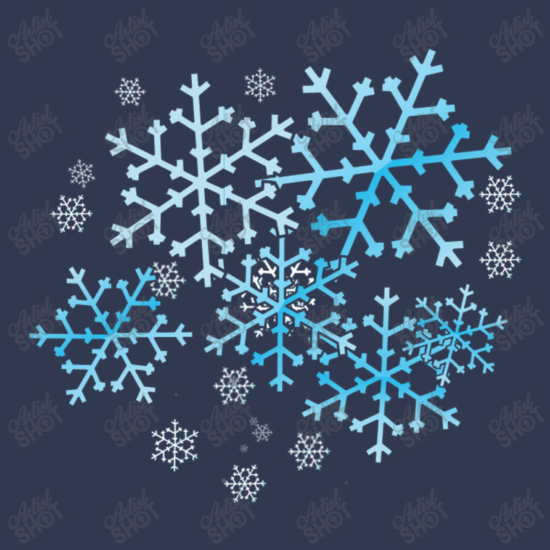 Blue Snowflakes Basic T-shirt | Artistshot