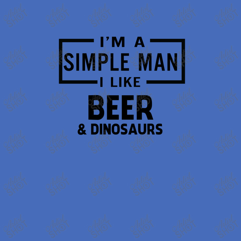 I'm A Simple Man I Like Beer And Dinosaur Basic T-shirt | Artistshot