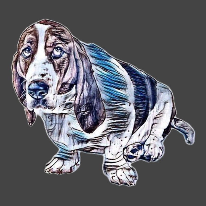 Basset Hound Dog Looking Up W Basic T-shirt | Artistshot