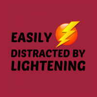 Lightening Easily Distracted Basic T-shirt | Artistshot