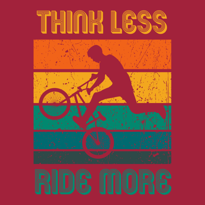 Think Less Ride More, Ride A Bike, Bmx Stunts Basic T-shirt | Artistshot