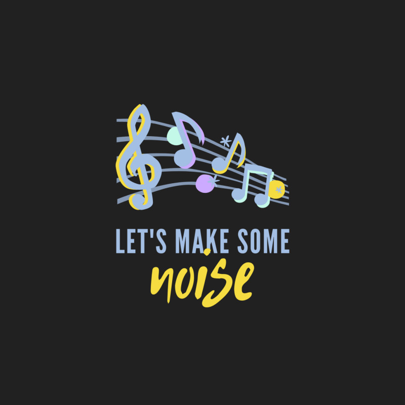 Lets Make Some Noise Music Notes Basic T-shirt by Perfect Designers | Artistshot