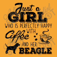 Just A Girl Who Is Perfectly Happy With Coffee And Her Beagle Basic T-shirt | Artistshot