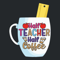 Half Coffee Half Teacher Crewneck Sweatshirt | Artistshot