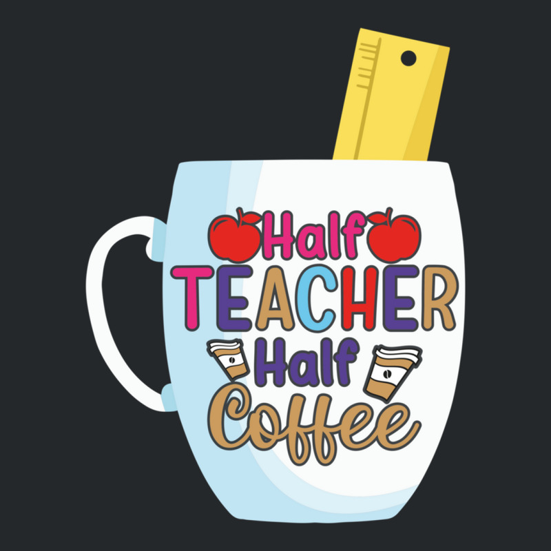 Half Coffee Half Teacher Crewneck Sweatshirt by JOHN CHAVEZ | Artistshot