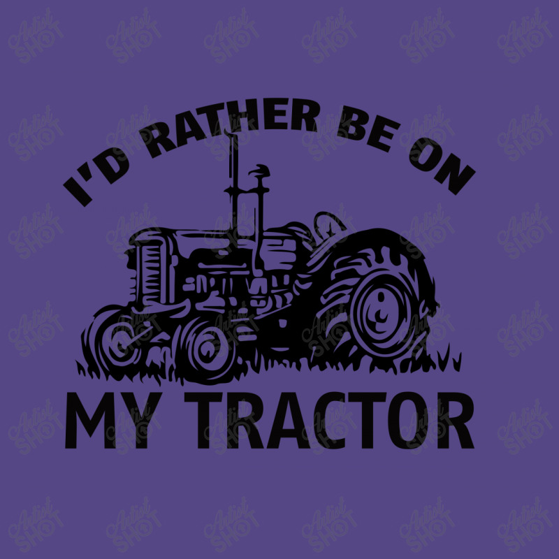 I D Rather Be On My Tractor Basic T-shirt | Artistshot