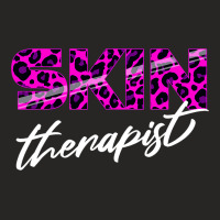 Skin Therapist Leopard Skin Care Cosmetology Esthe Ladies Fitted T-shirt | Artistshot