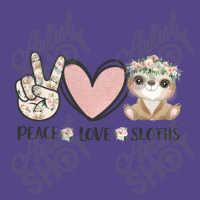 Peace Love Sloths Basic T-shirt | Artistshot