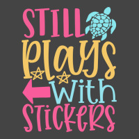 Still Plays With Stickers Basic T-shirt | Artistshot