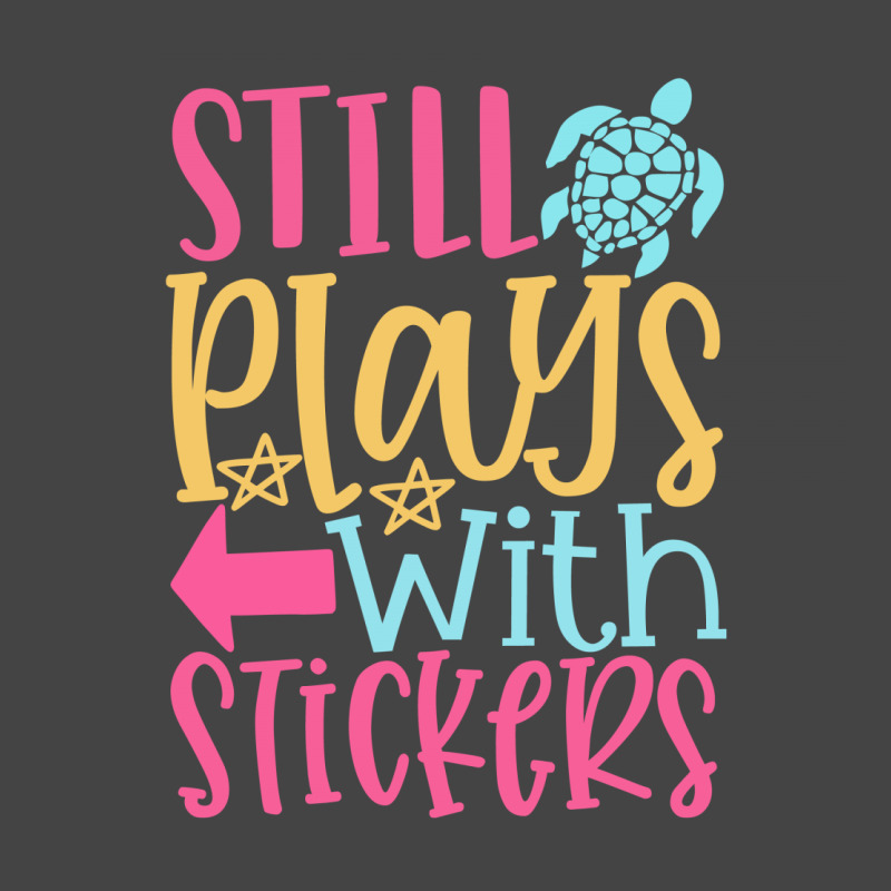 Still Plays With Stickers Basic T-shirt | Artistshot