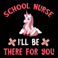 School Nurse Unicorn Be There For You Medical Nurs Cropped Hoodie | Artistshot