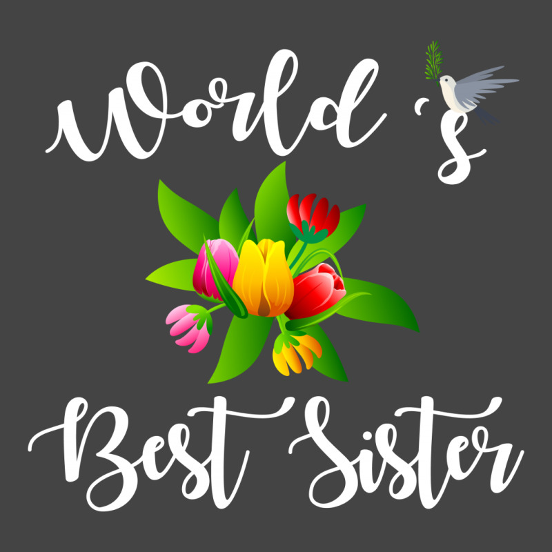 World's Best Sister With Flowers. Basic Youth T-shirt by rardesign | Artistshot