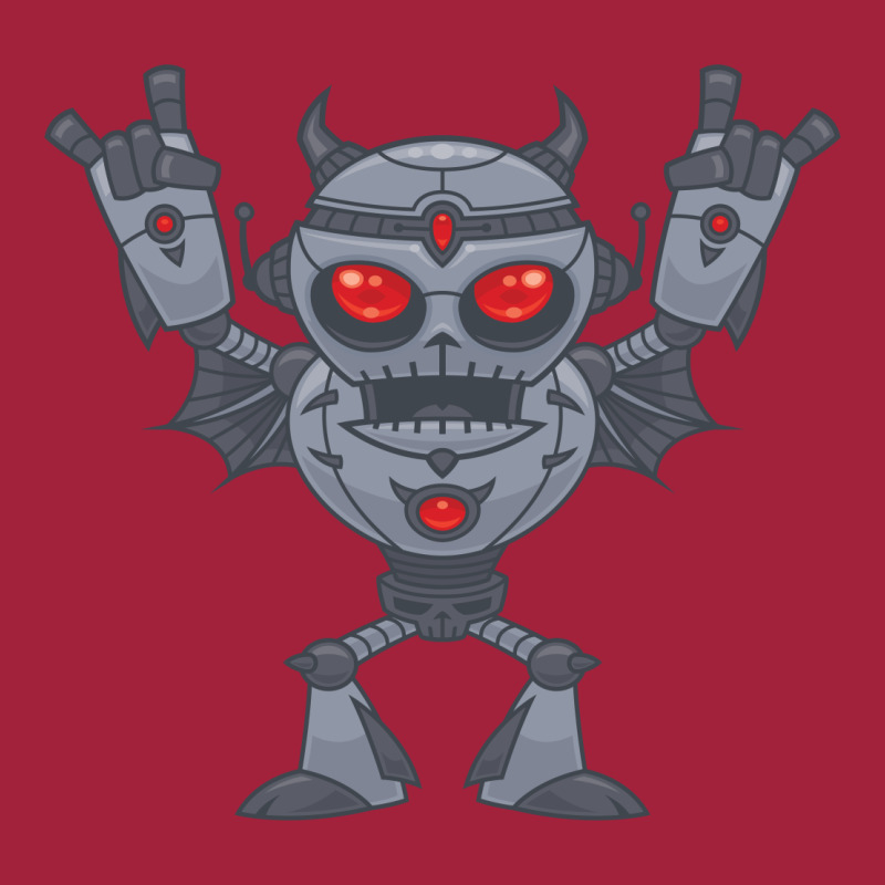 Metalhead - Heavy Metal Robot Devil Basic Youth T-shirt by fizzgig | Artistshot