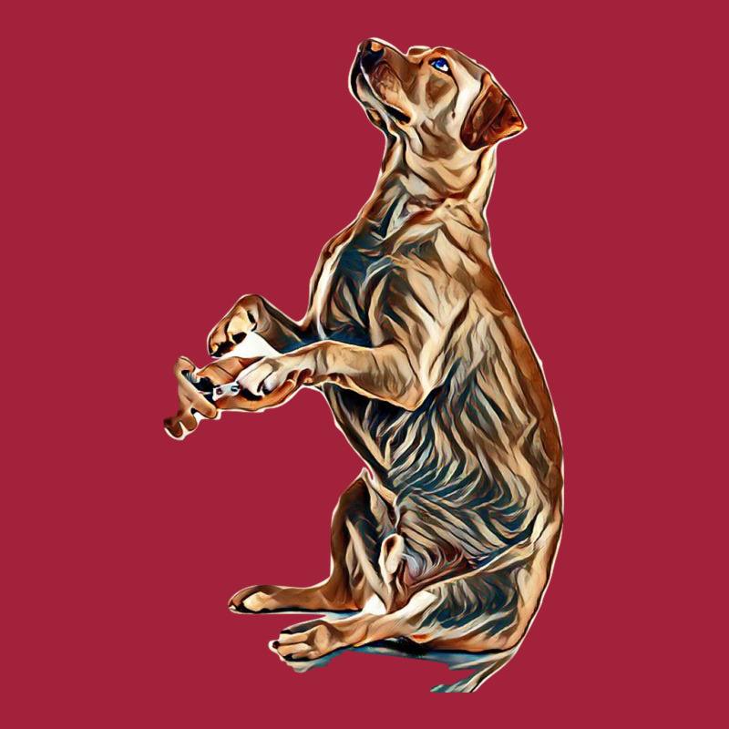 Cute Labrador Retriever Dog Giving Paw To Owner On White Background Basic Youth T-shirt by Kemnabi | Artistshot