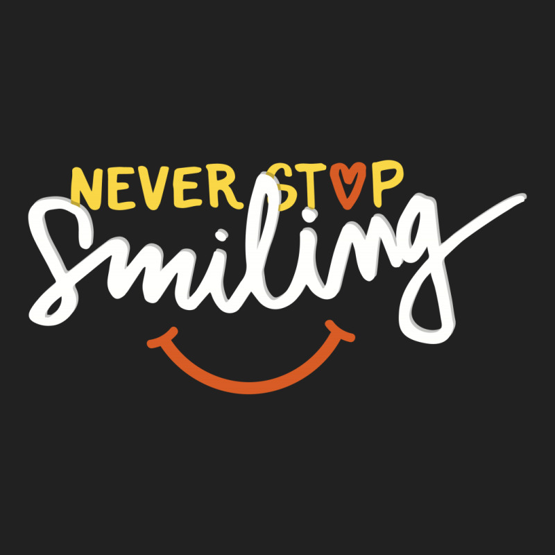 Never Stop Smile Basic Youth T-shirt | Artistshot