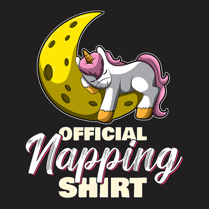 Sleeping Unicorn Nap Time Official Napping T-Shirt by ClementePare | Artistshot