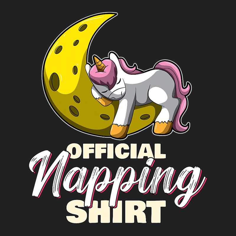 Sleeping Unicorn Nap Time Official Napping Basic T-shirt by ClementePare | Artistshot