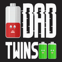 Dad Twins For Dark T-shirt | Artistshot