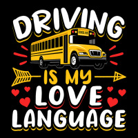 School Bus Driver Vintage Driving Is My Love Langu Pocket T-shirt | Artistshot