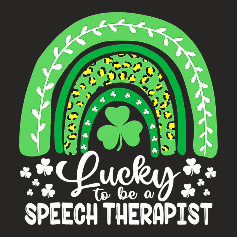 Speech Therapist St. Patricks Day Slp St. Pats Day Ladies Fitted T-Shirt by GiovayPool | Artistshot