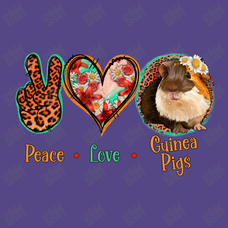 Peace Love Guinea Pigs Basic T-shirt | Artistshot