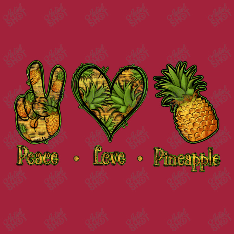 Peace Love Pineapple Basic T-shirt by Jasminsmagicworld | Artistshot