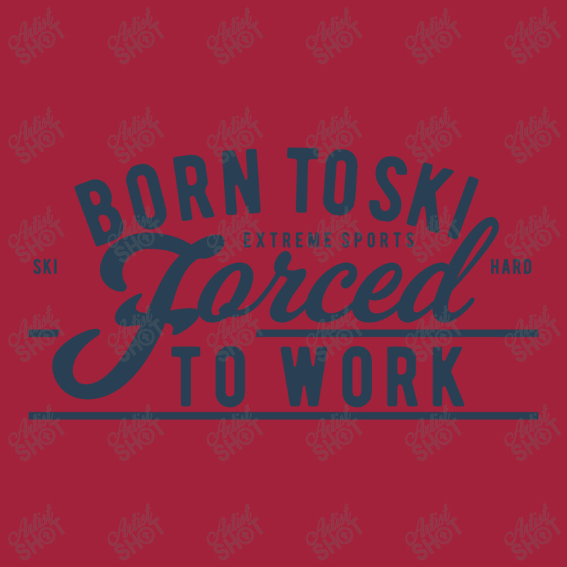 Born To Ski Basic T-shirt by blackacturus | Artistshot