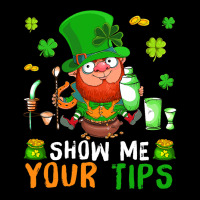 Show Me Your Tips Cute Patricks Day Boy Bartender  Pocket T-shirt | Artistshot