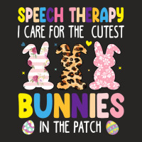 Speech Therapy Cutest Bunnies Therapist Easter Day Ladies Fitted T-shirt | Artistshot