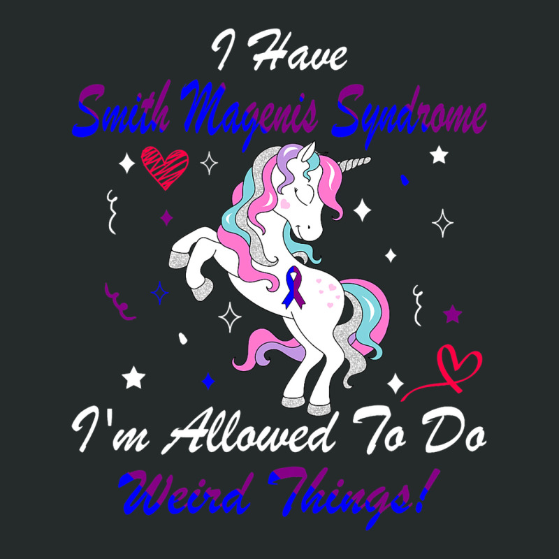 Smith Magenis Syndrome Awareness Unicorn Support Women's Triblend Scoop T-shirt | Artistshot