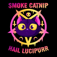 Smoke Catnip Hail Lucipurr Funny Satanic Cat Kitty Men's 3/4 Sleeve Pajama Set | Artistshot