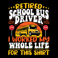 School Bus Driver Vintage Retired School Bus Drive Cropped Hoodie | Artistshot