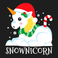 Snownicorn Unicorn Funny Cute Winter Girl Christma Classic T-shirt | Artistshot