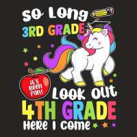 So Long 3rd Grade Look Out 4th Grade Here I Come Ladies Fitted T-shirt | Artistshot