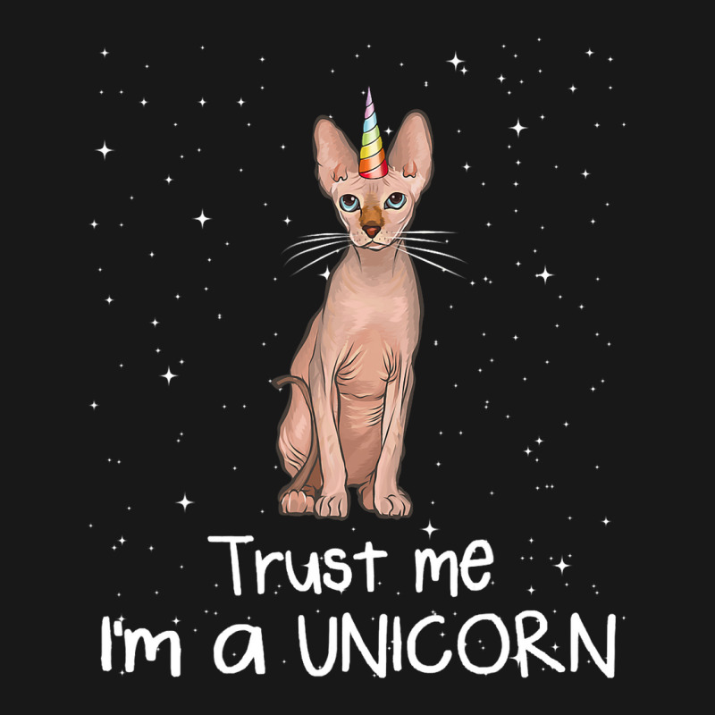 Sphynx Trust Me Im A Unicorn Funny Cat Flannel Shirt by TamariGinter | Artistshot