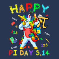 Pi Funny Dabbing Unicorn 3 14 Happy Pi Day Men Wom Ladies Denim Jacket | Artistshot