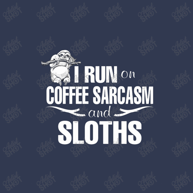 I Run On Coffee Sarcasm   Sloths Basic Youth T-shirt by hoainv | Artistshot