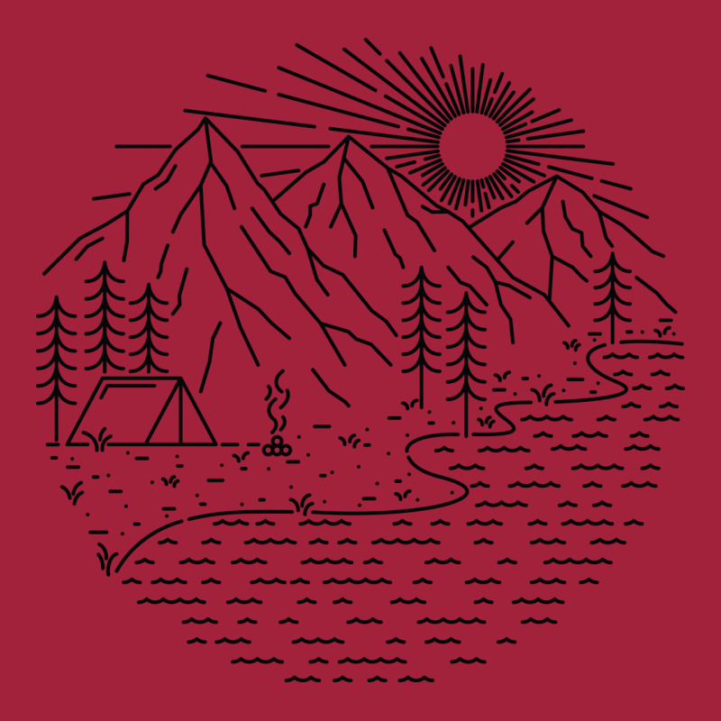 Beautiful Place For Camping Basic Youth T-shirt by Quilimo | Artistshot