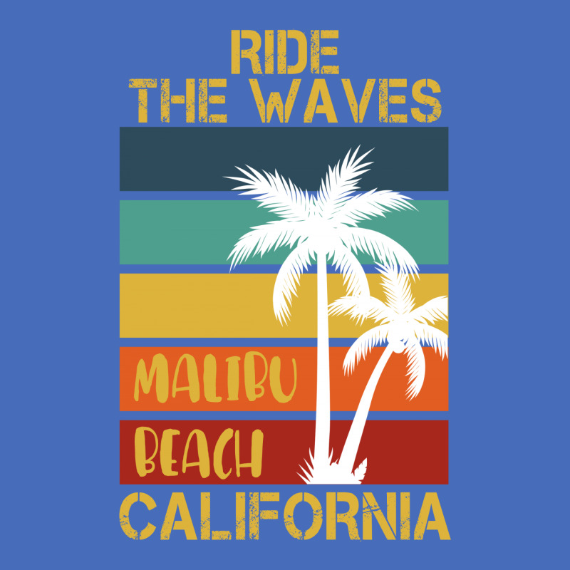 Ride Te Waves Malibu Beach California Basic Youth T-shirt by autlu2024 | Artistshot