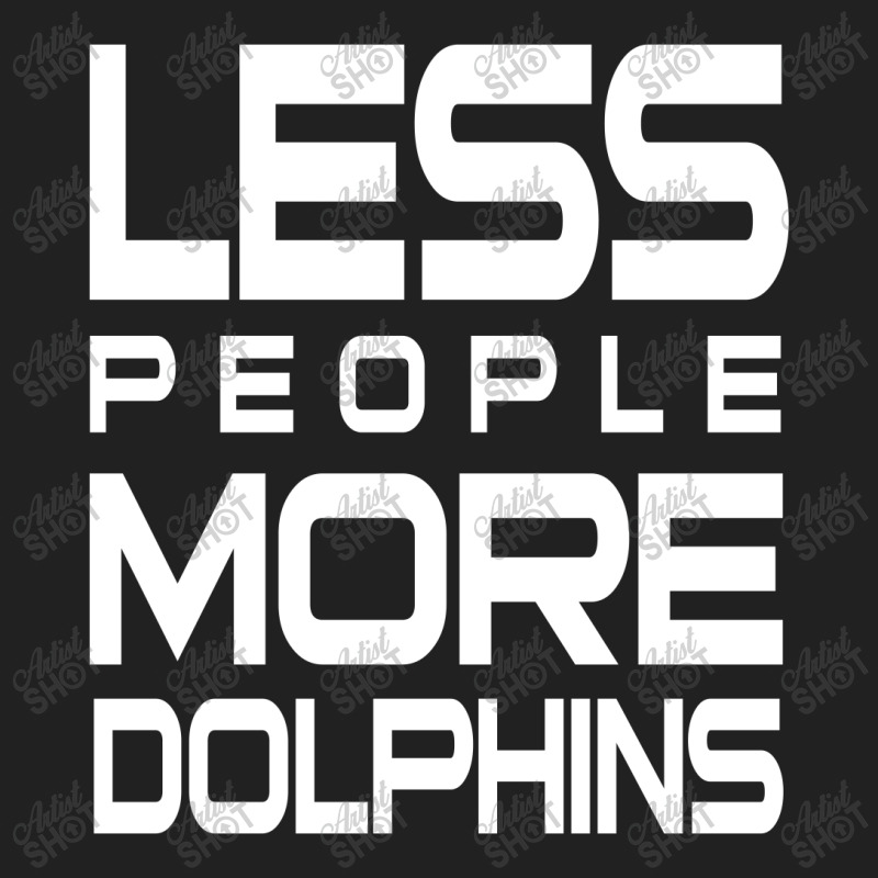 Less People More Dolphins   Funny Shirt For Dolphin Lovers   Hate Peop Basic Youth T-shirt | Artistshot