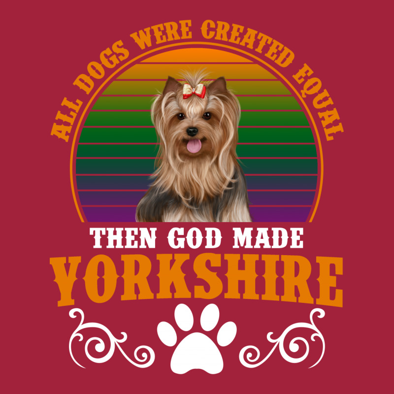 All Dogs Were Created Equal Then God Made Yorkshire For Dark Basic Youth T-shirt by Gurkan | Artistshot