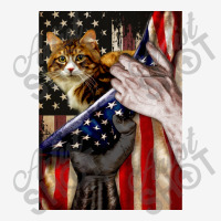 Independence Day Cat American Flag Motorcycle License Plate | Artistshot