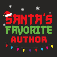 Santa Favorite Author For Christmas. Christmas Ladies Fitted T-shirt | Artistshot