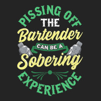 Pissing Off The Bartender Can Be A Sobering Experi 3/4 Sleeve Shirt | Artistshot