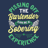 Pissing Off The Bartender Can Be A Sobering Experi Ladies Denim Jacket | Artistshot