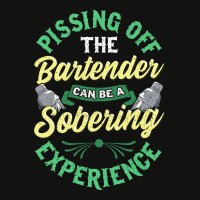 Pissing Off The Bartender Can Be A Sobering Experi Scorecard Crop Tee | Artistshot