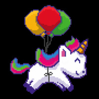 Pixel Art Unicorn Lightweight Hoodie | Artistshot